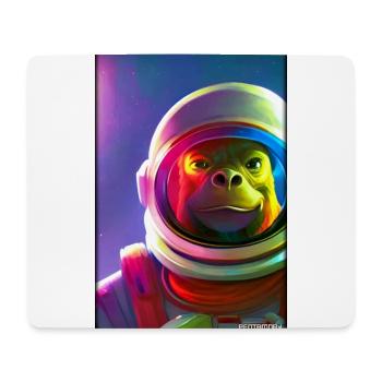 Monkey Animal Astronaut Space Space Universe 6 - Mouse Pad (horizontal) - white - Front
