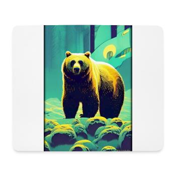 Bear Grizzly Bear Brown Bear Predator Wildlife Forest 9 - Mouse Pad (horizontal) - white - Front
