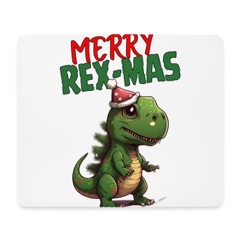 Merry Rex-Mas - Mouse Pad (horizontal) - white - Front