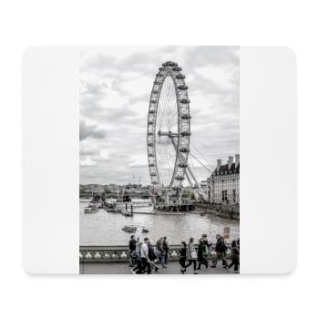 London Eye Elegance - Mousepad (Querformat) - Weiß - Vorne