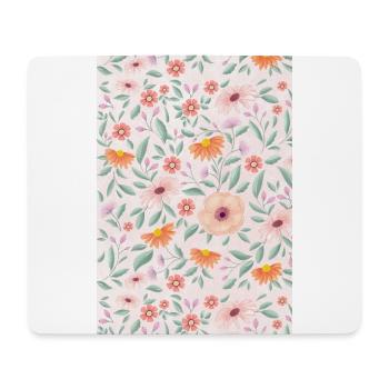 Fleurs printanières - Tapis de souris (format paysage) - blanc - Devant