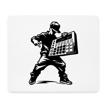 Beatmaker With Sampler - Mouse Pad (horizontal) - white - Front