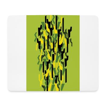 Camouflage Kunst Grüm Gaming - Mousepad (Querformat) - Weiß - Vorne