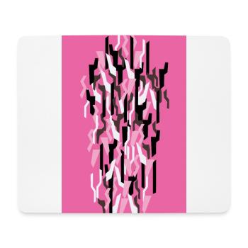 Camouflage Art Rose Gaming - Tapis de souris (format paysage) - blanc - Devant