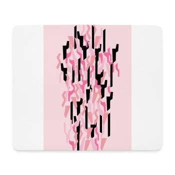 Camouflage Art Rose Gaming - Tapis de souris (format paysage) - blanc - Devant