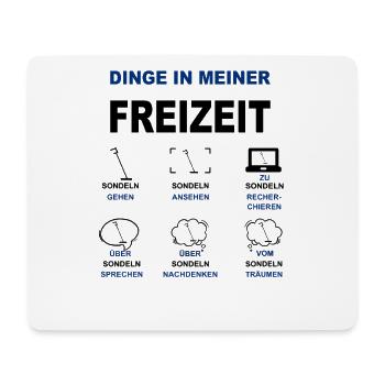 Sondeln Metalldetektor Sondler Metallsucher Schatz - Mousepad (Querformat) - Weiß - Vorne