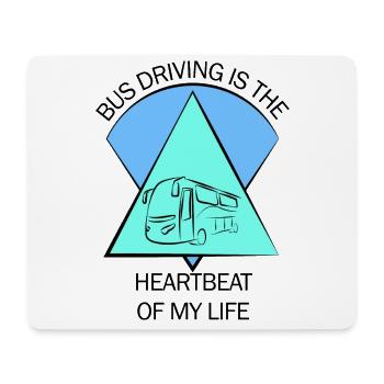 Bus Busfahrer Schulbus Autobus Busfahrerin - Mousepad (Querformat) - Weiß - Vorne