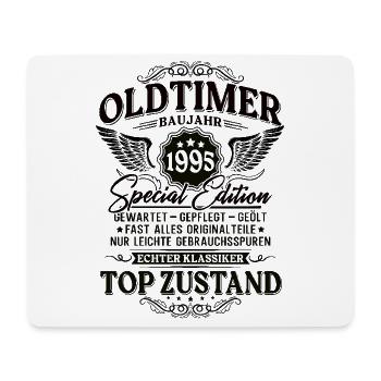 Oldtimer Baujahr 1995 Jahrgang Geburtstag Geschenk - Mousepad (Querformat) - Weiß - Vorne