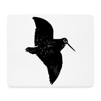 becasse chasse chasseur nature animal gibier  - Tapis de souris (format paysage) - blanc - Devant