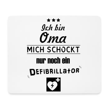 coole Oma - Mousepad (Querformat) - Weiß - Vorne