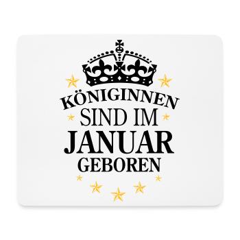 Königinnen Januar - Mousepad (Querformat) - Weiß - Vorne