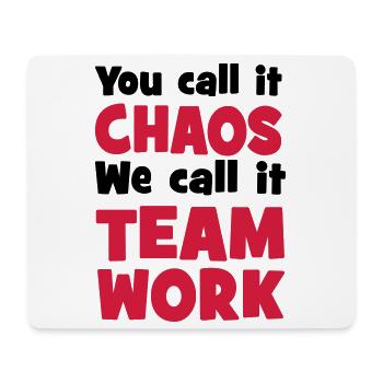 Teamwork - Mousepad (Querformat) - Weiß - Vorne