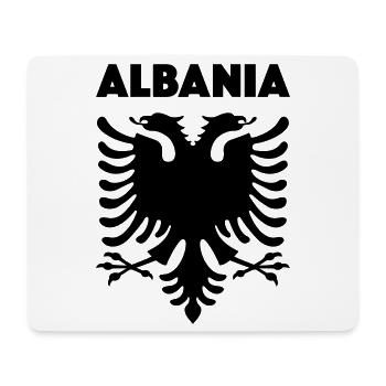 Albania schwarz - Mousepad (Querformat) - Weiß - Vorne