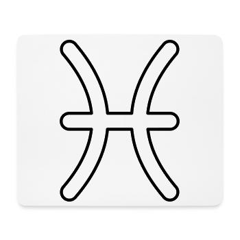 Pisces zodiac constellation zodiac sign - Mouse Pad (horizontal) - white - Front