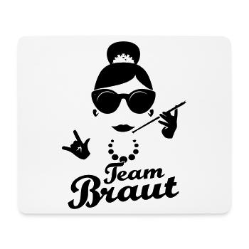 Hochzeit Crew Shirts Team Braut - Mousepad (Querformat) - Weiß - Vorne