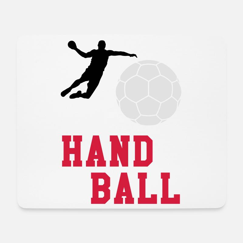 Handball - Mousepad (Querformat) - Weiß