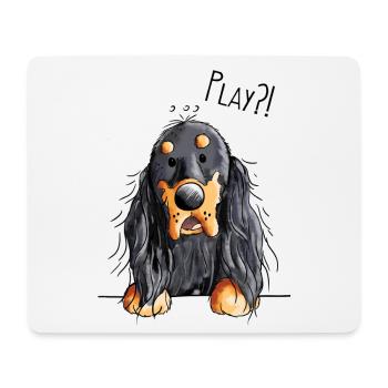 Play Gordon Setter - Dog - Dogs - Gift - Mouse Pad (horizontal) - white - Front