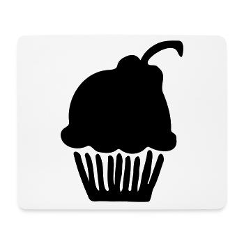 Gâteau d'anniversaire tarte cadeau d'anniversaire muffin - Tapis de souris (format paysage) - blanc - Devant