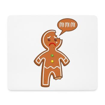 Gingerbread man Mimimi Mi Mi Mi Funny sayings - Mouse Pad (horizontal) - white - Front