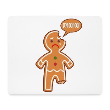 Gingerbread man Mi Mi Mi Mimimi Funny sayings - Mouse Pad (horizontal) - white - Front