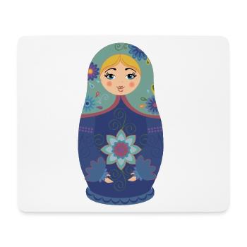 Matryoshka / Matryoshka / Matreshka / Matroshka - Mouse Pad (horizontal) - white - Front