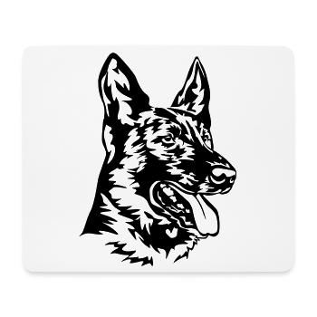 Hollandse Herdershond - Mousepad (Querformat) - Weiß - Vorne