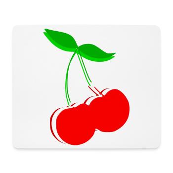Cherry Retro Fruit Fruit Gift Gift Idea - Mouse Pad (horizontal) - white - Front