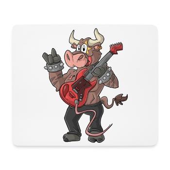 Rocker / Taurus Guitarist - Mouse Pad (horizontal) - white - Front