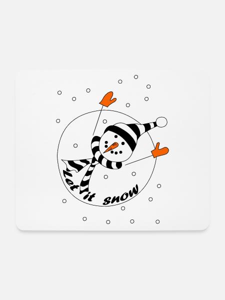 Let it snow - Mouse Pad (horizontal) - white