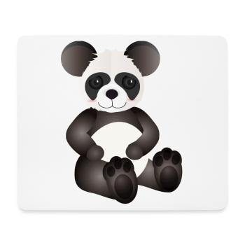 sugar-sweet little panda as animal companion - Mouse Pad (horizontal) - white - Front