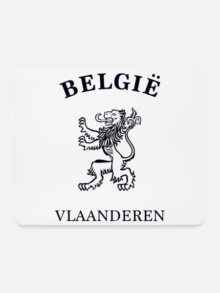 VLAANDEREN Belgien Belgium - Mousepad (Querformat) - Weiß