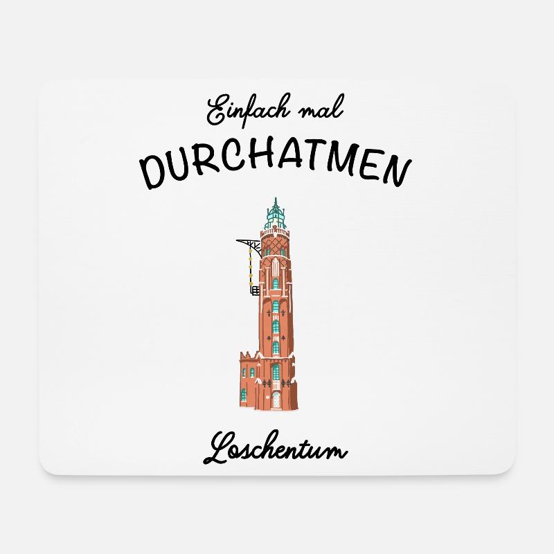 Bremerhaven, Leuchtturm Loschenturm - Mousepad (Querformat) - Weiß
