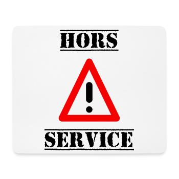 PANNEAU. DANGER. HORS SERVICE. HUMOUR. DRÔLE - Tapis de souris (format paysage) - blanc - Devant
