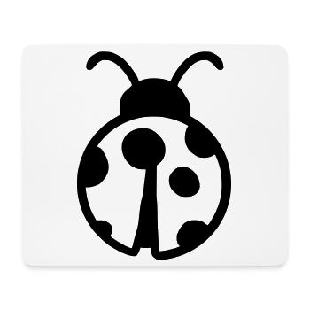 Coccinelle mignonne - Tapis de souris (format paysage) - blanc - Devant
