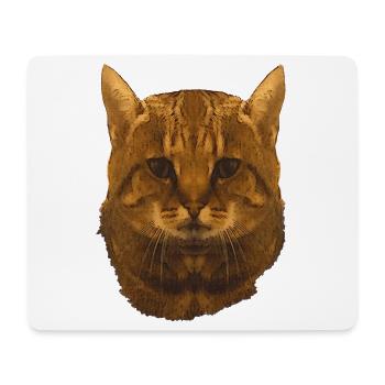 getigerte Katze, gesicht, Besitzer, für jedermann - Mousepad (Querformat) - Weiß - Vorne
