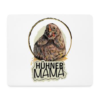 La maman des poules - Tapis de souris (format paysage) - blanc - Devant