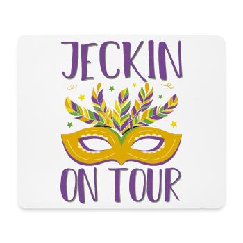 Jecken on Tour Maskenzauber Karneval - Mousepad (Querformat) - Weiß - Vorne