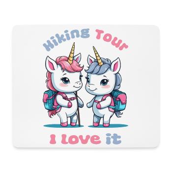 Cute Wanderer Unicorns - Mouse Pad (horizontal) - white - Front