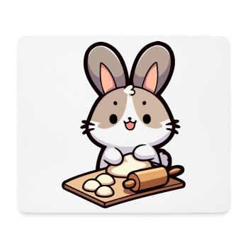 Bunny Baker: The Dough Delighter - Mouse Pad (horizontal) - white - Front