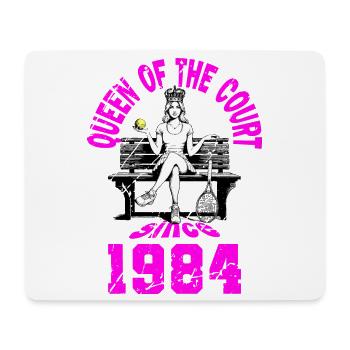 Tennis Shirt Frauen Geburtstag Jubiläum 1984 - Mousepad (Querformat) - Weiß - Vorne