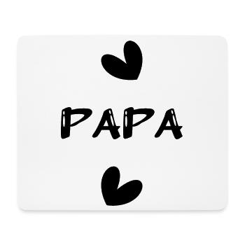 FROHER VATERTAG. PAPA. VATERTAG - Mousepad (Querformat) - Weiß - Vorne