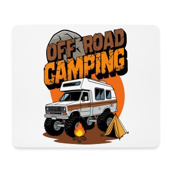 Off-road camping - Mouse Pad (horizontal) - white - Front