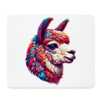 Alpaka - Mousepad (Querformat) - Weiß - Vorne