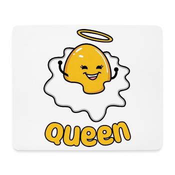 Funny egg with halo - Mouse Pad (horizontal) - white - Front