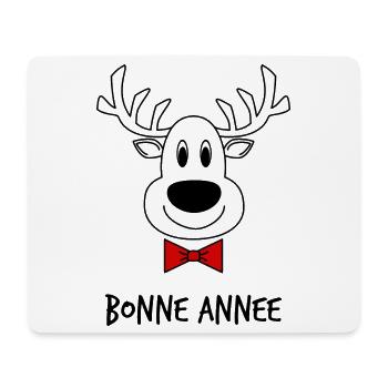 BONNE ANNEE. SAINT SYLVESTRE. NOUVELLE ANNÉE - Tapis de souris (format paysage) - blanc - Devant