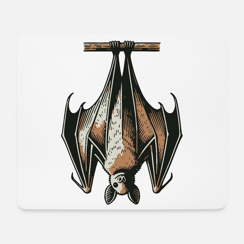 Bat - Mouse Pad (horizontal) - white