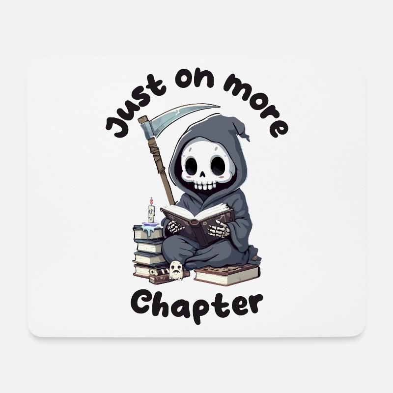 Süßer Sensenmann - Nur Noch Ein Kapitel Halloween - Mousepad (Querformat) - Weiß