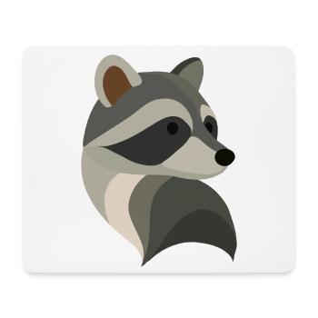 Playful Raccoon – Cute Animal Illustration - Mouse Pad (horizontal) - white - Front