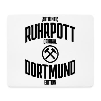 Ruhrpott Shirt dortmund edition - Mouse Pad (horizontal) - white - Front