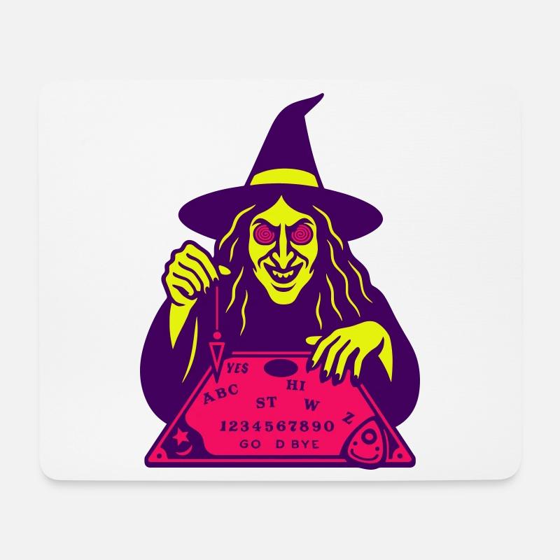 Hypno Witch - Mousepad (Querformat) - Weiß